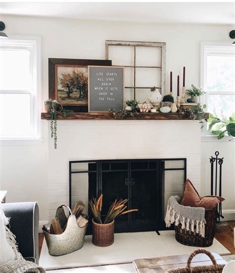 3 Must Haves for the Perfect Fall Mantle | Farmhouse mantle decor, Mantle decor, Mantle styling