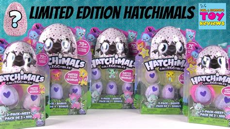 hatchimals colleggtibles surprise egg 2 and 4 pack opening limited edition found pstoyreviews