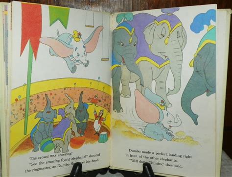 Walt Disney S Dumbo The Flying Elephant Book Club Edition Etsy