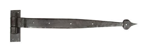 135mm x 38mm x 4mm with 12mm pin (25mm from wall to centre of pin) band: From The Anvil Cranked Hook and Band Hinge from £115.02