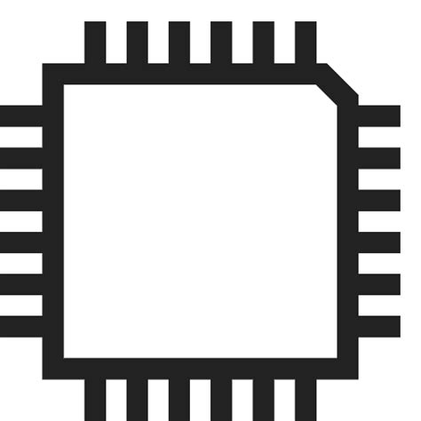 Chip Cpu Microchip Processor Square Data Vector Svg Icon Png Repo