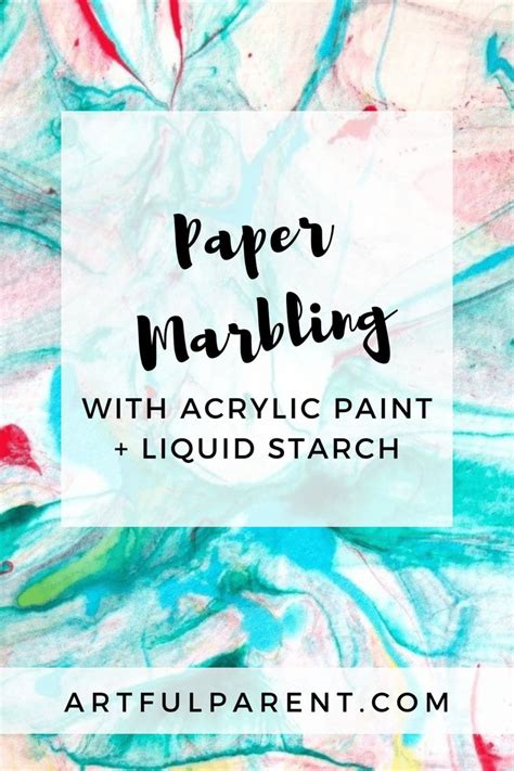 How To Do Paper Marbling With Liquid Starch Marble Paper Art Lessons Elementary Acrylic Painting