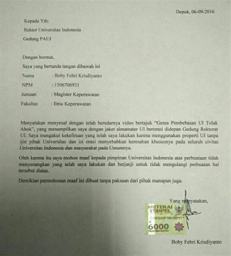 Itulah beberapa contoh surat perjanjian kerja sama, kamu bisa memilih dan. 16 Contoh Surat Pernyataan, Penyesalan, Kerja, Bebas ...