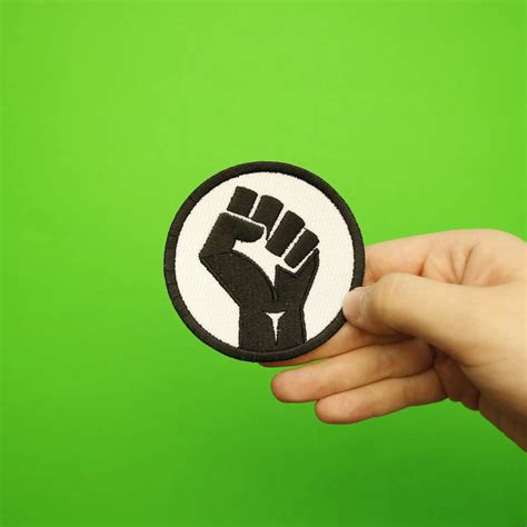 Black Power Blm Fist Embroidered Iron On Patch Patch Collection