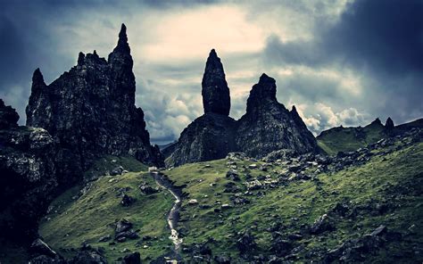 Mountains Landscape Rocks Stones Path Trail Wallpaper 2560x1600