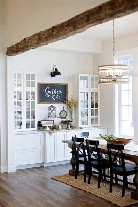 47 Inspiring Rustic Farmhouse Dining Room Design Ideas Modern