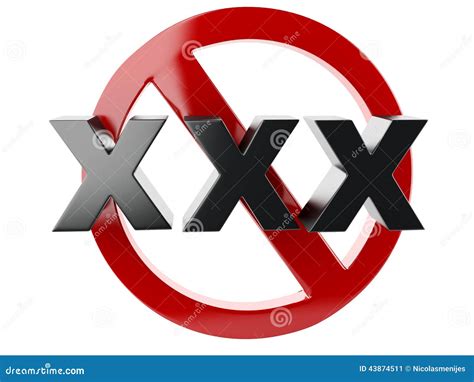 Xxx Adults Only Content Sign 3d Stock Illustration Illustration Of