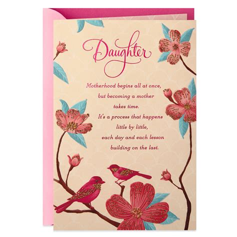 Mother's day gifts for daughter. Gifts of Motherhood Mother's Day Card for Daughter ...
