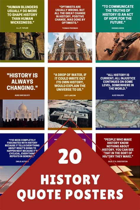 20 History Posters Great Quotes For History Classroom Bulletin Boards
