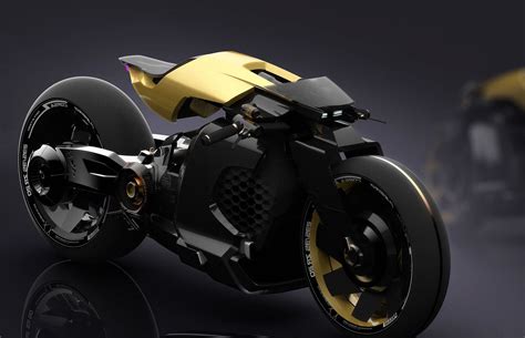 Electric Cafe Racer By Yung Presciutti Futuristic Motorcycle Concept