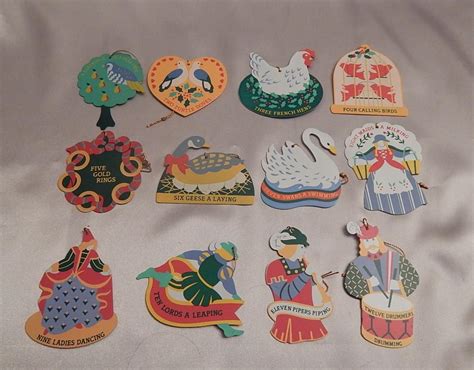 Avon Twelve Days Of Christmas Ornaments Set From Colemanscollectibles