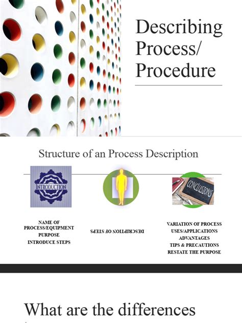 Describing Process Pdf