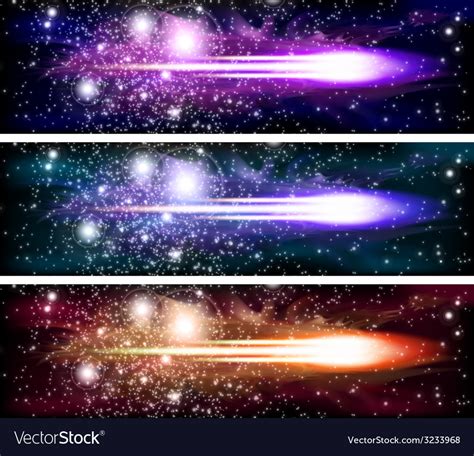 Space Banners Royalty Free Vector Image Vectorstock