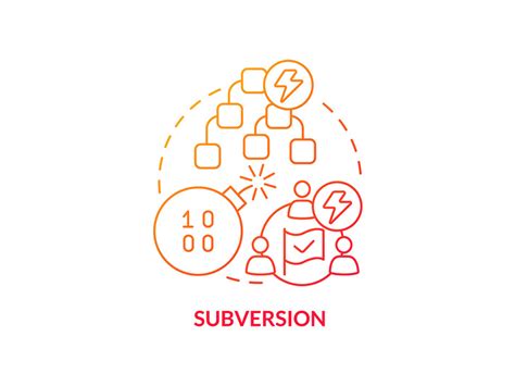 Subversion Red Gradient Concept Icon By Bsd Studio ~ Epicpxls