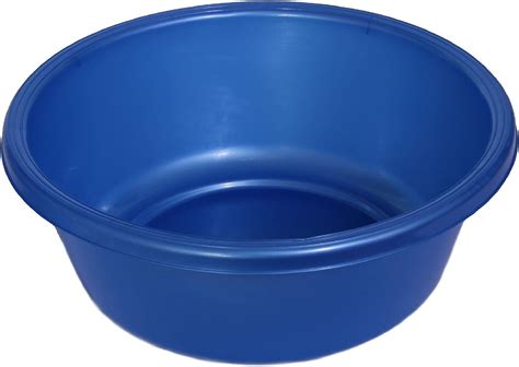 ybm home round plastic wash basin 1151 1 blue kitchen and dining