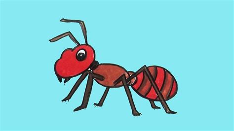 How To Draw An Ant Easy Drawing Tutorial For Kids Theme Loader