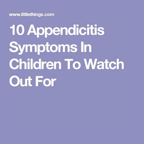10 Signs Of Appendicitis In Children That Adults Should Never Ever