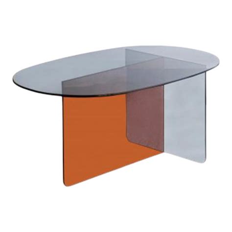 Modern Amber And Black Acrylic Coffee Table Chairish