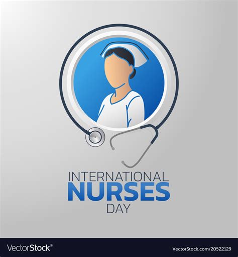 International Nurses Day Logo Icon Design Vector Image
