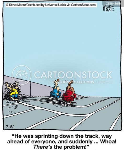 Running Cartoons And Comics Funny Pictures From Cartoonstock