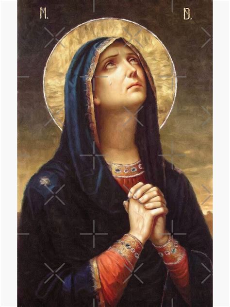 Our Lady Of Sorrows Virgin Mary Mater Dolorosa Catholic Art