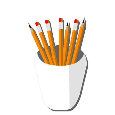 Artstation Deskmate Va Website Pencil Holder Icon Animated
