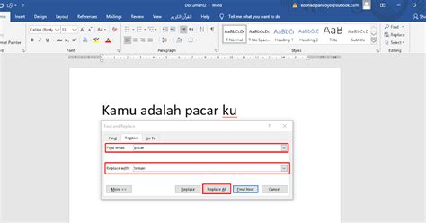 Mengganti Kata Atau Kalimat Sekaligus Di Microsoft Word