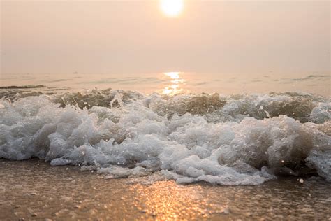 무료 이미지 바다 아침 Soft Wave 웨이브 육지 하늘 바람 파도 대양 물 바닷가 수평선 조류 햇빛