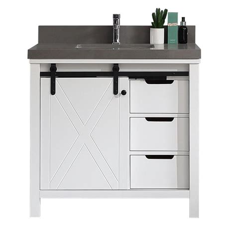 See more ideas about tiny house layout, unique house design, house decorating ideas apartments. 36 in. Modern Farmhouse Barn Door Bathroom Vanity in White ...