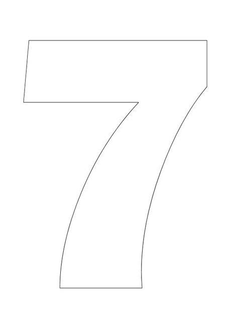 Number 7 Coloring Page Adultmathactivities Moldes De Numeros Moldes