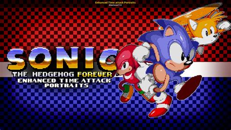 Enhanced Time Attack Portraits Sonic The Hedgehog Forever Mods