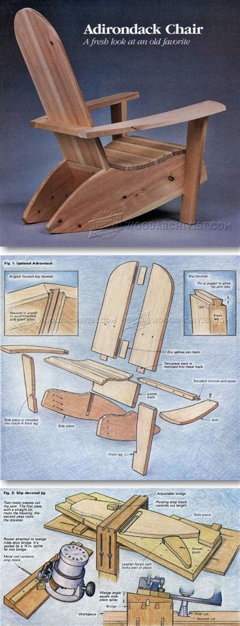 Build Adirondack Chairs Outdoor Furniture Plans Projects