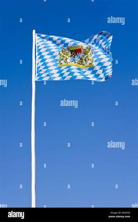 Bavarian Flag Sky Blue Banner Flag Coat Of Arms Bavaria Bavarian