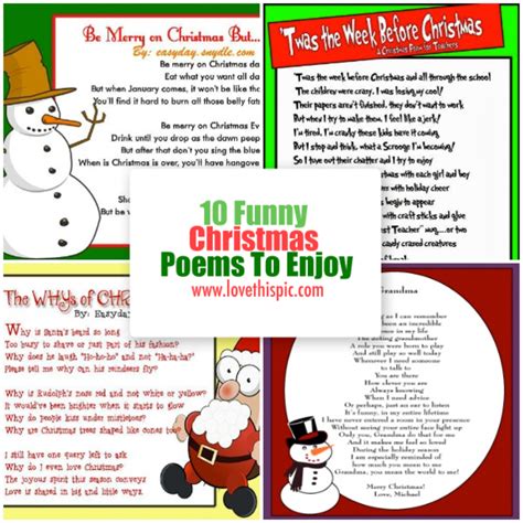 10 Funny Christmas Poems To Enjoy