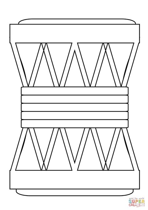 African Drums Coloring Page Free Printable Coloring Pages Colouring