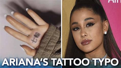 Ariana Grandes New Japanese Tattoo Has A Typo Youtube