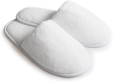 Love White Slippers Luxury Hotel Slippers Close Toe Spa Slippers