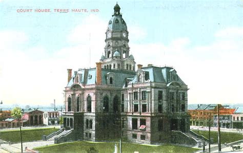 Terre Haute Postcards Vigo County Court House 2
