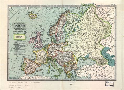 Large Detailed Old Political Map Of Europe 1897 Maps