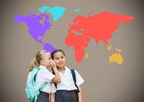 Child Whispering At School Stock Photo Image Of Gossiping