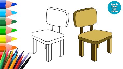 How To Draw A Chair Simple And Easy Step By Step For Kids Learn To Draw