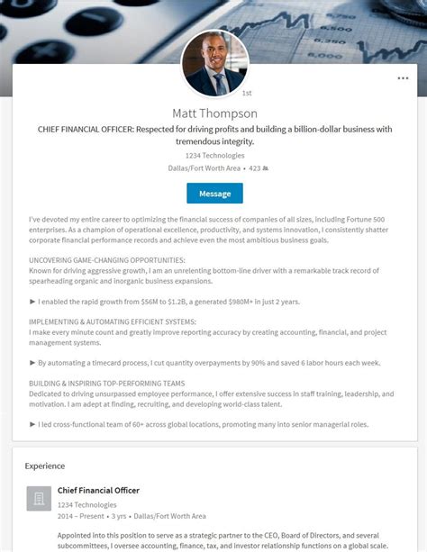42 Linkedin Cv Template Free For Your Needs