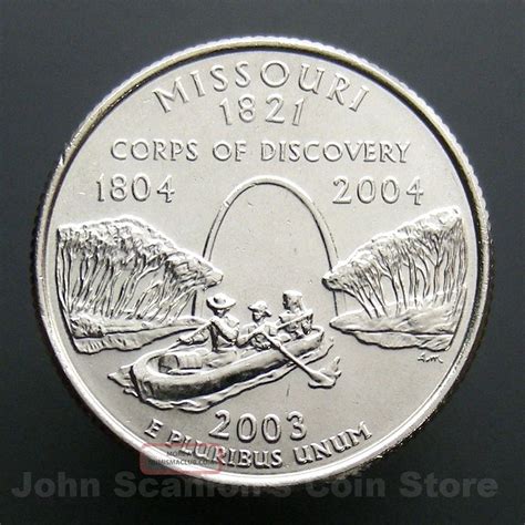 2003 D Missouri State Quarter 25c Us Coin Choice Bu