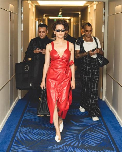 Cannes 2018 Kangana Is Sassy And Sultry In A Red Leather Outfit