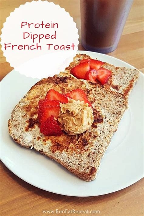 Season egg with salt and pepper, and continue to cook until the egg is cooked to your liking, about 4 minutes for medium. Protein Dipped French Toast Recipe - Run Eat Repeat