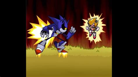 Let Us Fight Confronting Yourself But Its Mecha Sonic Vs Fleetway