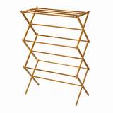 Wooden Laundry Drying Rack Wall Photos