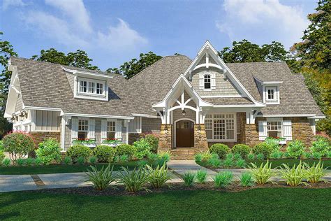 L shaped house plans in ethiopia daddygif com see description. Country Craftsman with Bonus Over Garage - 16899WG ...