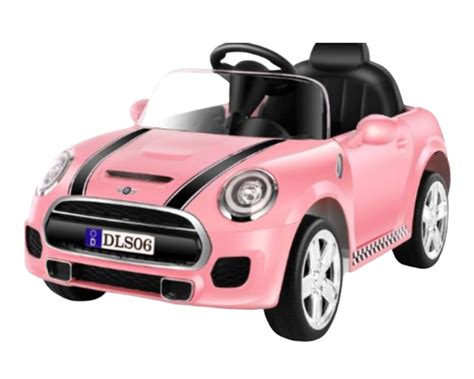 Wheel Power Baby Battery Operated Ride On Mini Cooper Car Pink