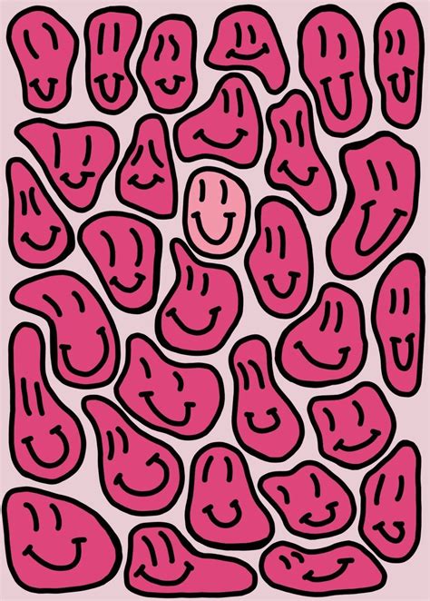 Pink Smiley Face Wallpapers Wallpaper Cave